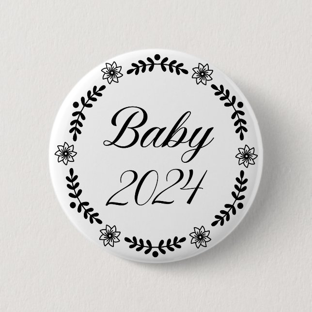 Babies 2024 | Announce Pregnancy | baby 2024 Button (Front)
