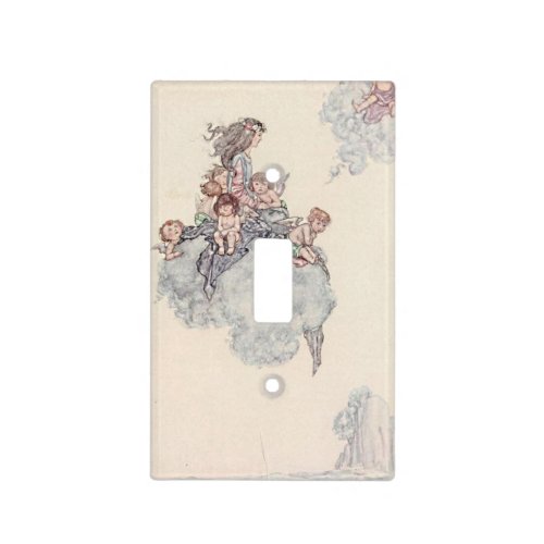 Babies and Angel on Cloud Andersens Fairy Tales Light Switch Cover