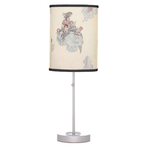 Babies and Angel on Cloud Andersens Fairy Tales Table Lamp