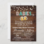 Babies Are Brewing Baby Shower Invitation at Zazzle