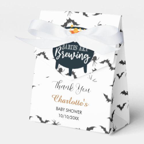 Babies are Brewing Halloween Witch Baby Shower Favor Boxes