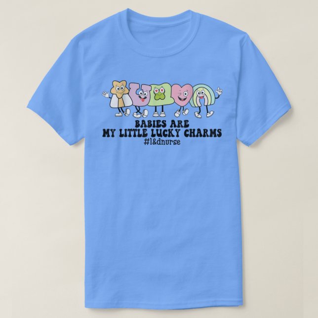 Babies Are My Little Lucky Charms St Patricks Day  T-Shirt (Design Front)