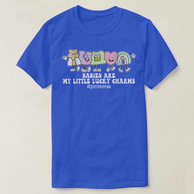 Babies Are My Little Lucky Charms St Patricks Day  T-Shirt (Design Front)