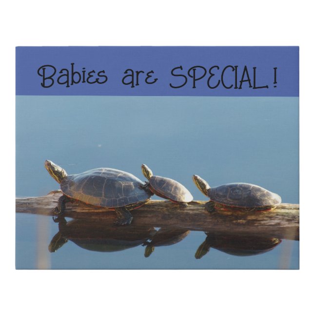 Babies are SPECIAL Faux Canvas Print (Front)