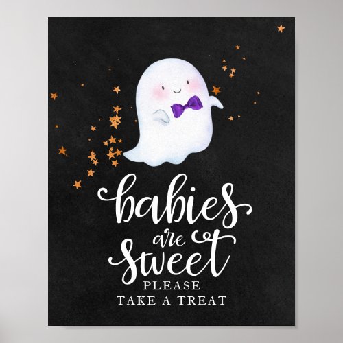 Babies are Sweet Halloween Baby Shower Sign