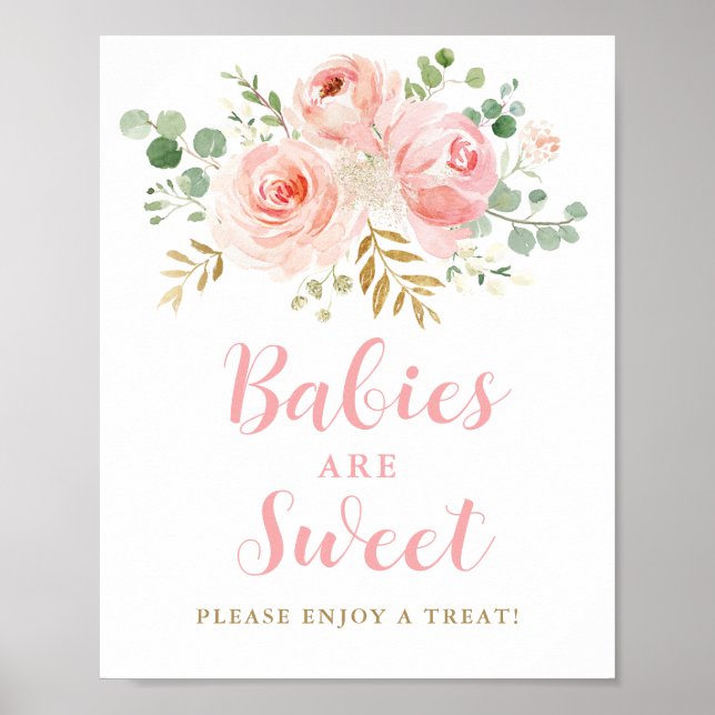 Babies are Sweet, Please Enjoy a Treat Sign (Front)