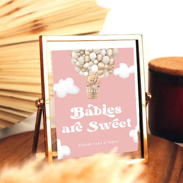 Babies Are Sweet Please Take A Treat Bear Balloons Poster (Creator Uploaded)