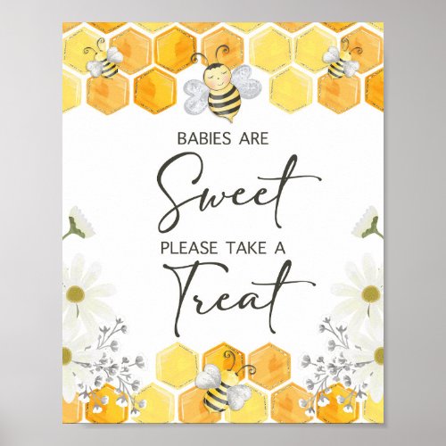 Babies are Sweet Please Take a Treat Bee Sign