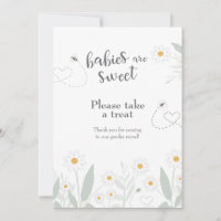 Babies are Sweet Please Take a Treat Favor Sign