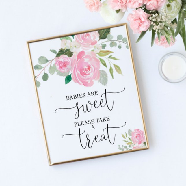 Babies are sweet please take a treat favors sign (Creator Uploaded)