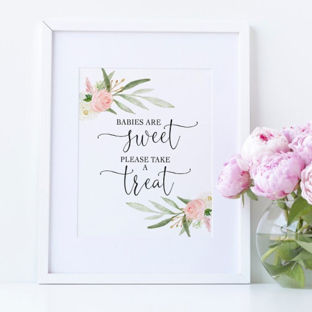 Babies are sweet please take a treat favors sign (Creator Uploaded)