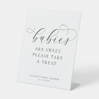 Babies are sweet please take a treat minimalist