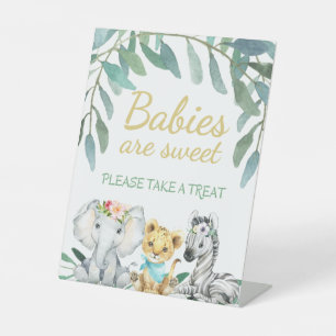 Babies Are Sweet, Please Take A Treat Pedestal Sign
