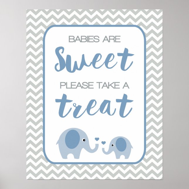 Babies are Sweet Please Take a Treat Shower Sign (Front)
