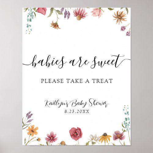 Babies are sweet Please Take a Treat Sign