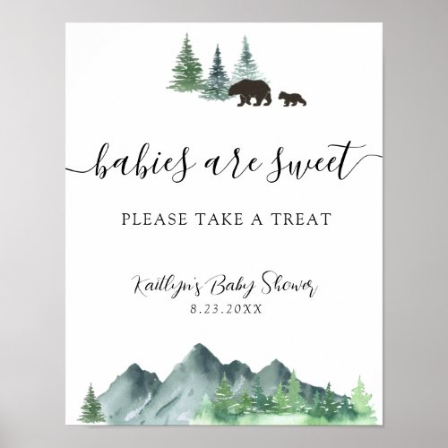 Babies are sweet Please Take a Treat Sign