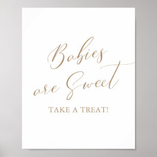 Babies are Sweet Take a Treat Baby Shower Sign