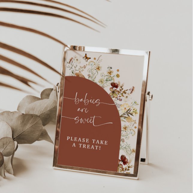 Babies Are Sweet Wildflower | Shower Favors Sign (Creator Uploaded)