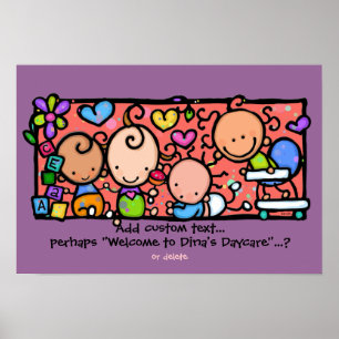 Babies Babies everywhere! Customizable poster