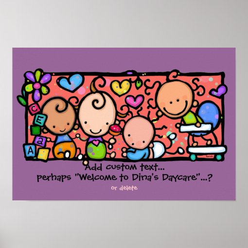 Babies Babies Everywhere! Customizable Poster | Zazzle