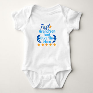Babies' Bodysuit -First Grandson Print Body Suit
