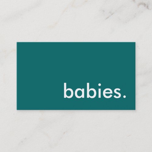babies business card