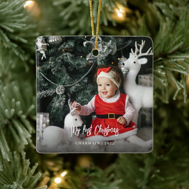 Babies First Christmas  Ceramic Ornament (Tree)
