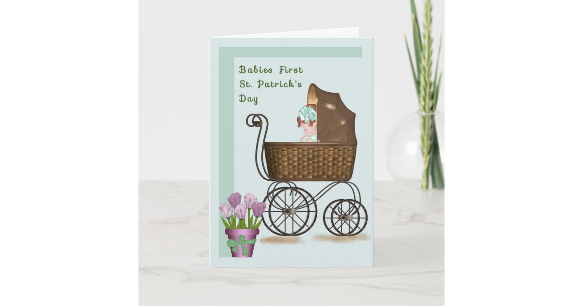 Babies First St. Patrick's Day Card | Zazzle.com