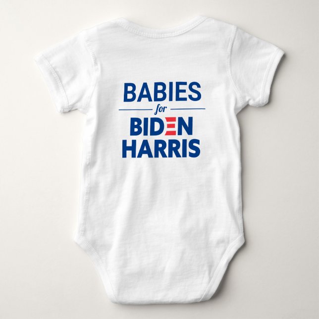 Babies for Biden Harris Custom Text Baby Bodysuit (Back)