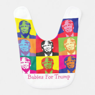 Babies For Trump Donald Trump Bib - Pink