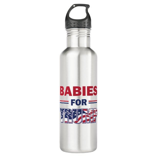 Babies for Trump Stainless Steel Water Bottle (Front)