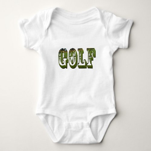 Babies Golf Logo Jumpsuit Baby Bodysuit