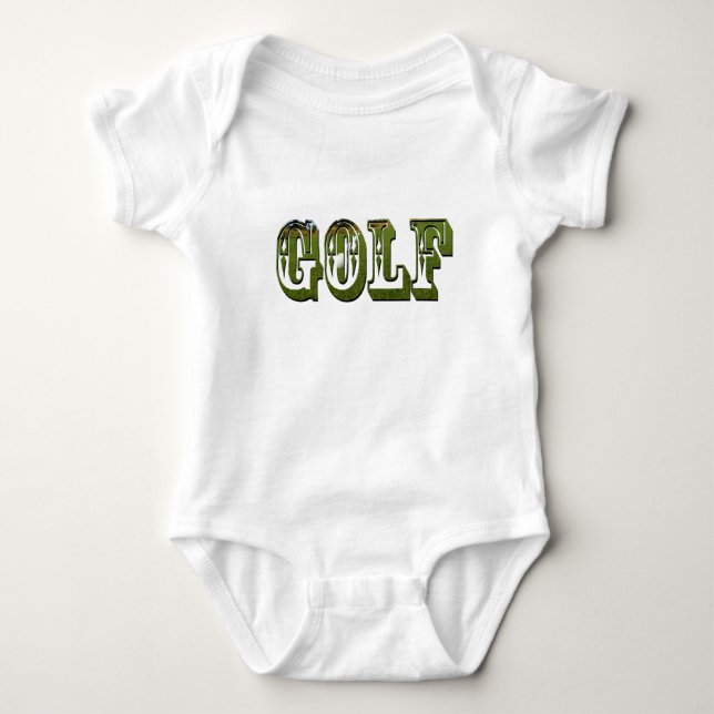 Babies Golf Logo Jumpsuit, Baby Bodysuit (Front)