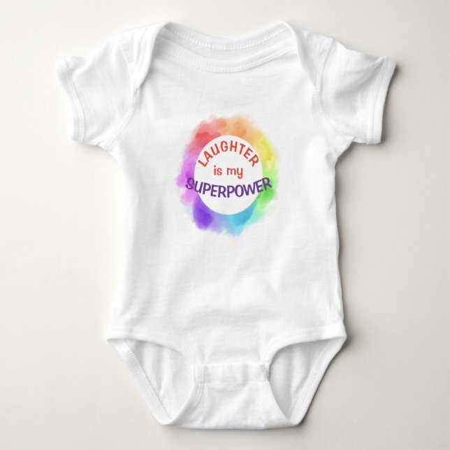babie's laughter SUPERPOWER bodysuit (Front)