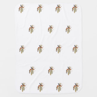 Babies: Little Birds Kingfisher (OR.W.) - Baby Blanket