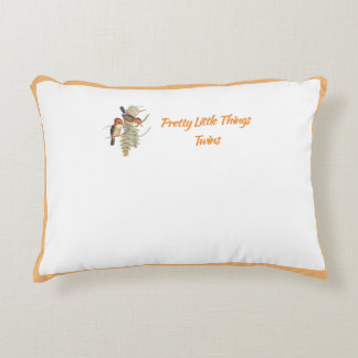 Babies: Little Birds Kingfisher/Words (OR) -  Accent Pillow
