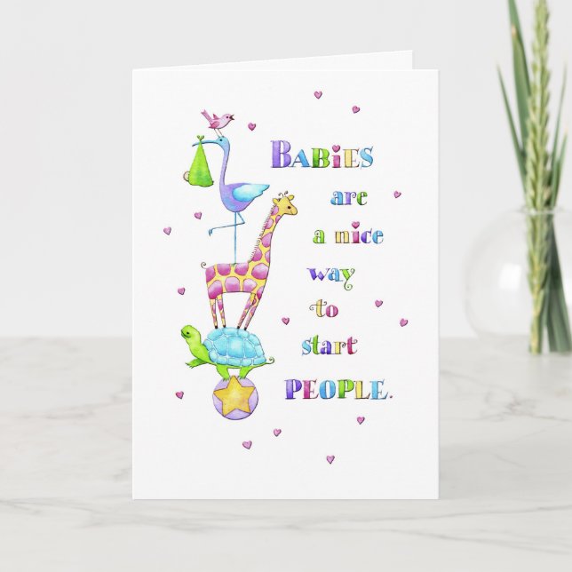 Babies, Nice People Card (Front)