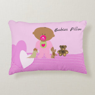 Babies Pillow Design in Pinks Girl