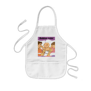 Babies rule! kids' apron