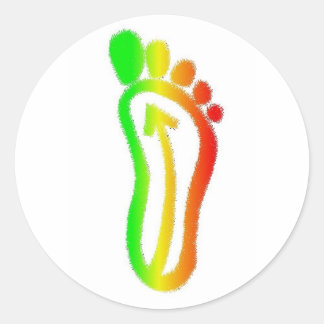 babinskifootrasta classic round sticker