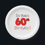 Babi's 60th Birthday Czech Grandma Paper Plates<br><div class="desc">It's Babi's 60th Birthday cute design. Surprise a Czech grandma with this cute design perfect for a Czech grandmother's sixtieth birthday. Great party decor for a Czech grandmother celebrating her 60th birthday milestone.</div>