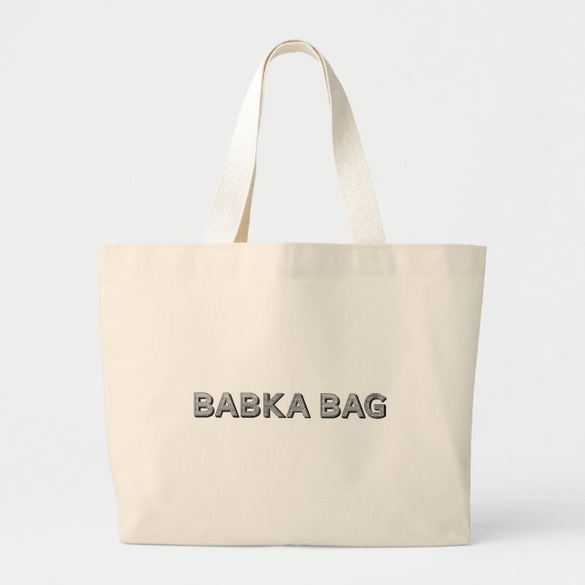 Babka Bag Natural Jumbo Tote (Front)