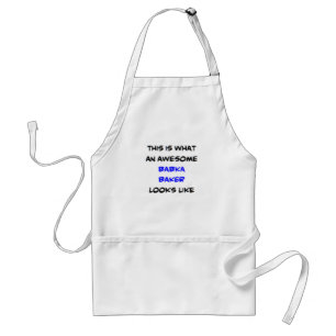 babka baker, awesome adult apron
