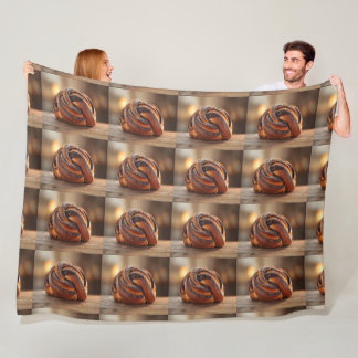 Babka Cake Eastern Europe Tasty Food Photo Fleece Blanket
