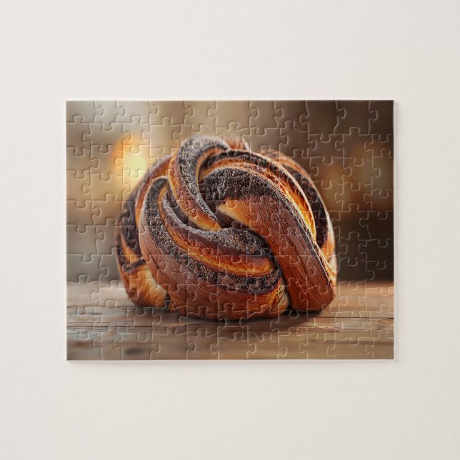 Babka Cake Eastern Europe Tasty Food Photo Jigsaw Puzzle (Horizontal)