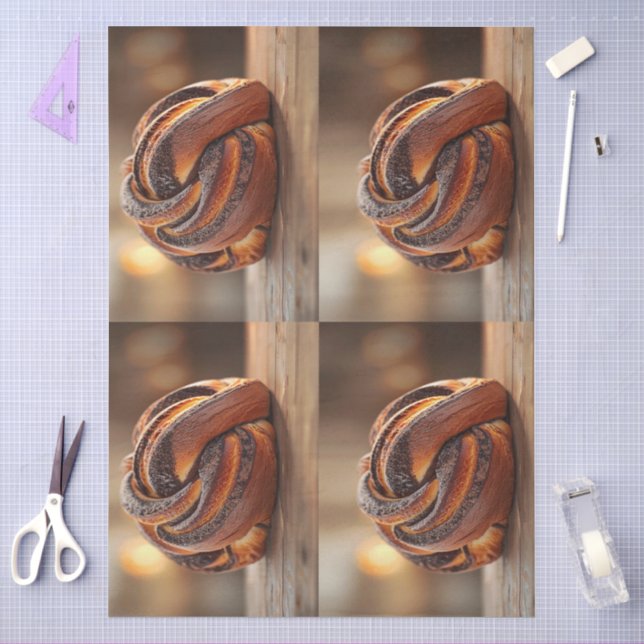 Babka Cake Eastern Europe Tasty Food Photo Tissue Paper (Craft)