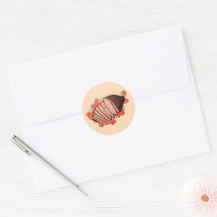Babka Challah Brisket Jewish Holiday Hanukkah Classic Round Sticker