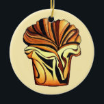 Babka Chocolate Bread Slice Loaf Jewish Bakery Ceramic Ornament<br><div class="desc">Design features an original illustration of a slice of chocolate babka bread, a sweet braided bread popular in Israel, Poland, Ukraine, and Eastern Europe, as well as in American Jewish cuisine. A loaf of babka is a classic bakery staple! Ideal for your favorite foodie. This braided babka slice design is...</div>