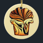 Babka Chocolate Bread Slice Loaf Jewish Bakery Ceramic Ornament<br><div class="desc">Design features an original illustration of a slice of chocolate babka bread, a sweet braided bread popular in Israel, Poland, Ukraine, and Eastern Europe, as well as in American Jewish cuisine. A loaf of babka is a classic bakery staple! Ideal for your favorite foodie. This braided babka slice design is...</div>
