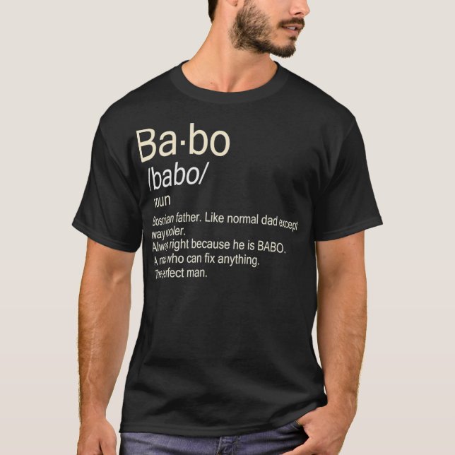 Babo Bosnian Dad Premium T-Shirt (Front)